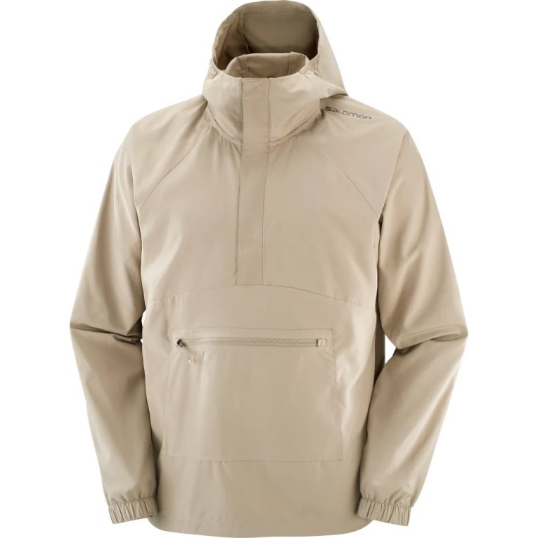 Cortavientos Salomon Outlife Ripstop Half Zip Mujer Beige | MX HXOP574